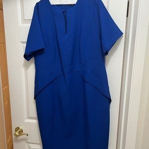 Eloquii royal blue work dress
